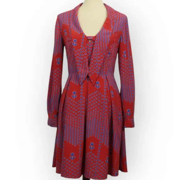 Modcloth Pleasant Confidence Tie Neck Dress - Picture 3 of 12